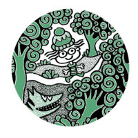 Chapa "Aventuras de un niño raro", 38 mm.